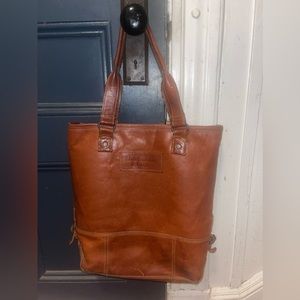 Abercrombie fitch leather tote bag purse RN 75654